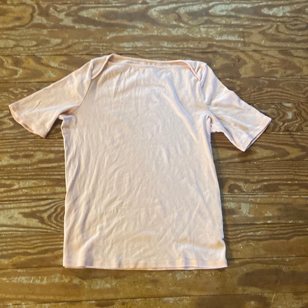 Talbots light pink shirt sleeve shirt